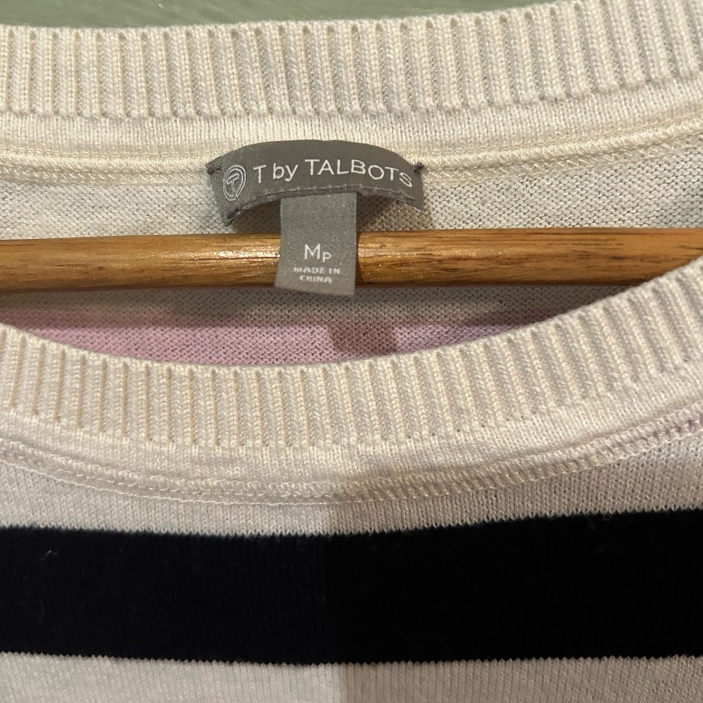 T By Talbots Women's Colorful Striped Sweater Siz… - image 5